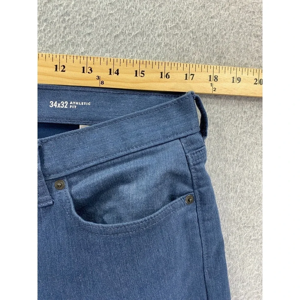 Banana Republic Travel Jeans Mens 34x32 Blue Athletic Fit Pants Preppy Comfort